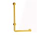 Produktbild KOSHSH L-förmige Badewanne Dusche Handgriff, Rutschfest Rutschfest verstellbare Richtung Wand montiert Straight Handtuch Holder/Duschhilfe Sicherheits-Handrail,Yellow