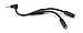 Griffin Premium DJ Kabel mit Split Output Funktion kompatibel mit djay App von Algoriddim - 2 x 3.5mm Klinkenbuchsen - Schwarz