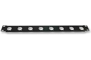 PROSIGNAL Pro Signal PSG03789 1U 19" Rack Panel perforado para 8x XLRs - Descargado