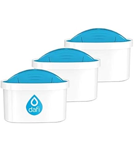Dafi Caraffa Filtrante In Vetro 2L Con Sensore LED – Riduce Calcare E Cloro, Senza BPA