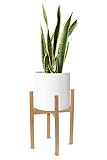 soporte para plantas en hierro Material: Madera de haya La maceta de madera se separa para colocar plana para el envío. Este artículo sólo para el soporte de plantas, no incluye maceta u otros accesorios en la imagen.