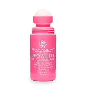 Bella Vita Organic Deo White Deodorant For Women Long Lasting 50 ml Roll on Natural Under Arms Skin Whitening and Lightening For Ladies, Aluminium Free