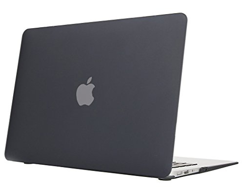 MacBook Air 13 Hülle, iNeseon Ultra Slim Leichte Hartschale Schutzhülle Case Tasche Cover für Apple MacBook Air 13" 13.3" Modell:A1466 und A1369(Schwarz)