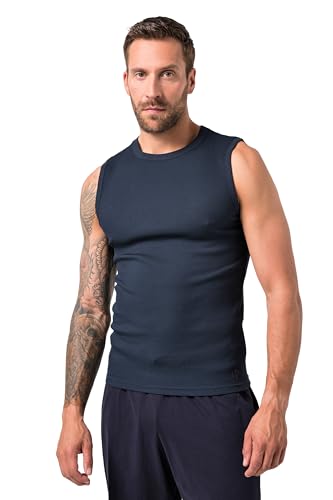 JP 1880 Herren große Größen Übergrößen Menswear L-8XL Unterhemd, Rippjersey, breite Träger Navy blau 6XL 829407130-6XL