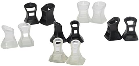 6 Pairs of S/M/L Black&amp;Transparent High Heel Shoes Heel Protectors Heel Stoppers for Grass