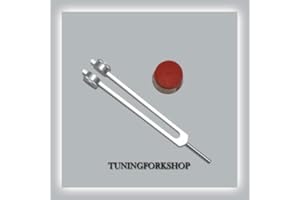 Tuningforkshop Low Om 68.05 Hz Tuning Fork for Healing with Activator,Pouch&