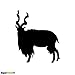 Produktbild SUPERSTICKI Silhouette Mountain Goat (Markhor) 38 ca.20cm Tuning JDM Hobby Decal Sticker Aufkleber, Autoaufkleber,Sticker für Scheibe,Lack,Laptop,Wandtattoo aus Hochleistungsfolie, Profi-Qualität