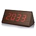 Produktbild Elviray Dreieck Led Holz Uhr Mode Kreative Wecker Temperatur Multi-Group Alarm Elektronische Mute Seat Sound Control