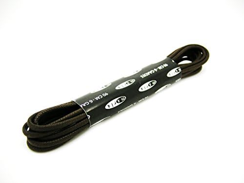 90cm Thin/Fine Round Wax/Waxed Shoe/Brogue/Boot Laces British Made (Dark Brown)