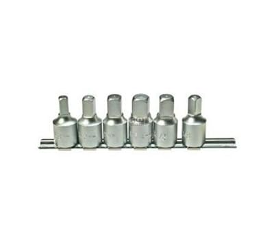 BGS 1016 Jeu de clés de vidange, Argent, 8-14mm, Set de 6 Pièces