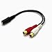 Produktbild Snner 6 Zoll, 3,5 mm Stereo-Splitter-3,5 mm Klinke auf 2-RCA-Buchsen Audio Adapter