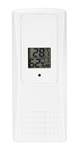 Sainlogic Wetterstation, Hygrometer Digital und Thermometer innen außen mit Wecker, große LCD-Anzeige für Haus, Garten und das Büro - 5