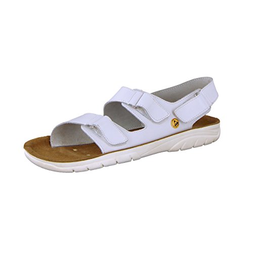 Vivality Herren Tieffußbett Sandalen ESD weiss