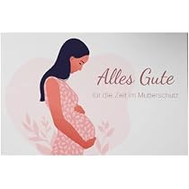 Merz Design Abschiedskarte Zum Mutterschutz – Hochwertige Karte 12x18cm Für Kollegin In Babypause (inkl. Weißem Umschlag)