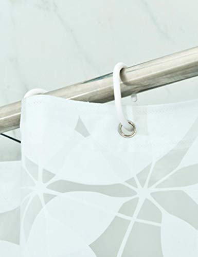 KLFSN Mildew Resistant Fashion Simple Leaves Waterproof Shower Curtains Bathroom Hanging Curtains (A Variety of Sizes Optional) Household