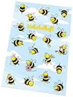 'Crazy Bees RNK 46497 Vocabulary Book A5 Ruled White 9090013 40 Sheets, 80 g/m², Cellophanierter Envelope