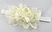 Ukamshop 1PC Super Cute Rhinestone Unusual Angel Girls Baby Pearl Flowers Hairband Headbands For Baby (White)