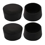 Color principal: negro 4 piezas Tapón para pata de la silla punta de goma redonda mesa de escritorio de 45 mm diámetro interior negro