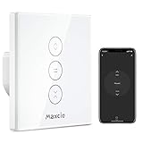 funk rolladensteuerung funkempfänger fernbedienung für rohrmotor rolladenmotor  APP Fernsteuerung --- Laden Sie die kostenlose App Smart Life herunter, verwenden Sie das 2,4-G-Netzwerk, um den Schalter mit Ihrem Telefon zu verbinden, dann können Sie es jederzeit und von überall steuern.