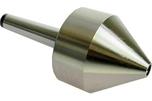 PRAZTECH MT2-12.5 to 63.5mm Lathe Revolving Live Center 1/2" - 2 1/2" Bull Nose | Lathe Accessories | Turning | Morse Taper 2 Shank | Metalworking and Woodworking