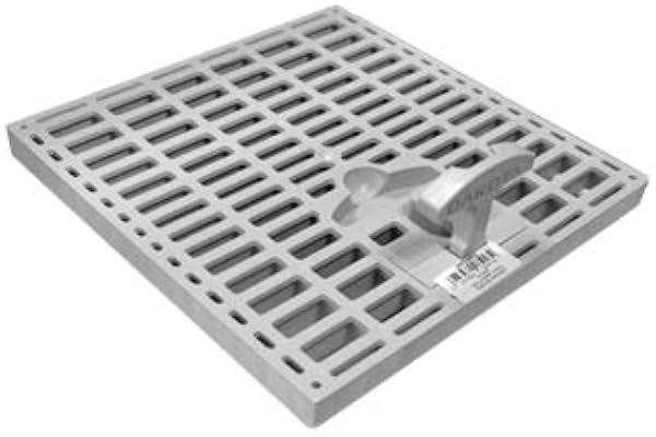 Jardibric - Grille Regard 30x30 cm - 28x28 cm - Évacuation Eaux Pluviales - Polypropylène Renforcé