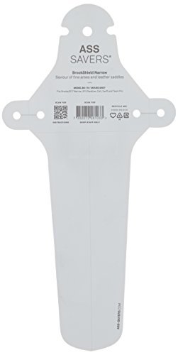 Ass Savers Brook Shield Narrow Bike Mud Guard - Grey, 33 cm by ASS SAV