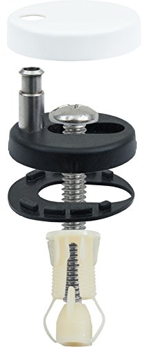 Cornat WC-Sitz Aneto, Edelstahlscharniere, Absenkautomatik, Abnehmbar, Duroplast, 1 Stück, weiß, KSANSCOH00 - 8