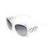 New Fashion Full Frame Beautiful Sunglasses for Women White