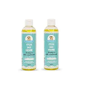 PAPA PAWSOME Itch No More Shampoo for Pet Dog Care Anti Itching Body Wash, 250 Ml, Pack of 2