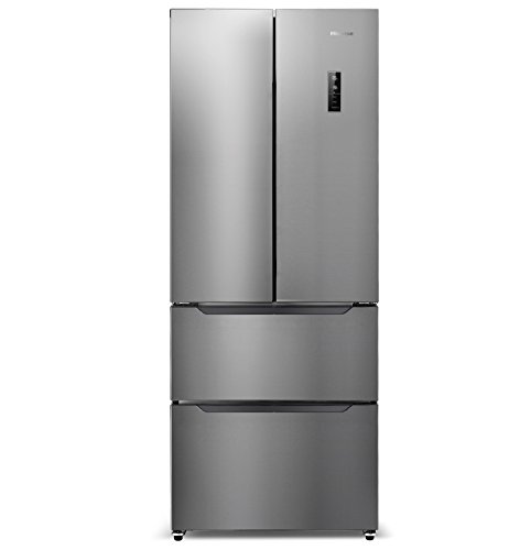 Hisense MKGNF378A+EL Khl-Gefrier-Kombination / A+ / 180,6 cm Hhe / 344 kWh/Jahr / 292 L Khlteil / 86 L Gefrierteil / TouchControl Bedienflche / Edelstahl-Look