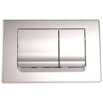Plaque De Commande GLAM - Double Chasse 3/6L - Chromé - Regiplast