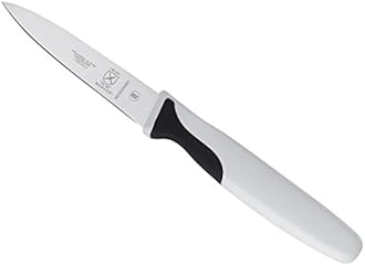 Mercer Culinary Millennia Color Handle Cutlery 3" Slim Paring Knife White