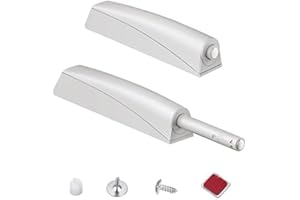 Push Pull per Ante Robusto Jiayi 2 Pezzi Apertura a Pressione Ante Chiusura Magnetico Pressione Home Push to Open Custodia in Plastica Chiusura Push Pull Ante per Mobile Apertura Pressione Sistema