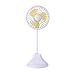 Produktbild HshDUti Multifunktions Flexibler Schlauch Lüfter LED Lichtstift Telefon Halter Kühl Ventilator Lampe White