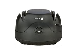 Fagor Aiguiseur de couteaux électriques 2 fentes pour un affutages précis, affute tous type de couteaux, ciseaux et tournevis plat en métal