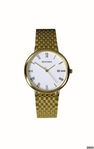 Sekonda Herren-Armbanduhr Analog gold 3683.27 Sekonda Herren-Armbanduhr Analog gold 3683.27