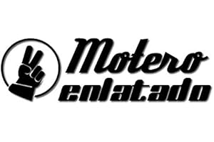 CUSTOM VINYL PEGATINA MOTERO ENLATADO PARA EL COCHE CON SALUDO MOTERO 5X15CM (Negro)