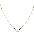 Glowzi Jewellery american diamond traditional short Wedding mangalsutra for women