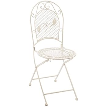 Amazon.de: aubaho Nostalgie Gartenstuhl 9kg Schmiedeeisen Klappstuhl