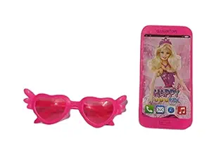 SIZZLER TOYS introduceds Kids Musical Toy Telephone landline with chasma(Goggles) Set for Girls / Musical and Lights Sound Mobile Phone .