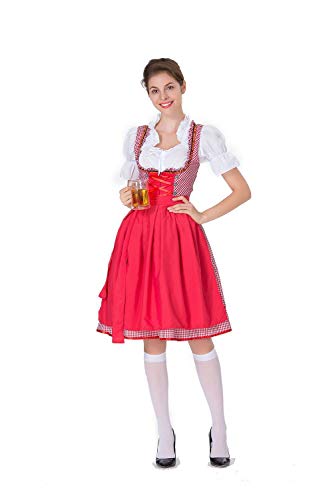 Preisvergleich Produktbild Simmia Halloween Kostüm, Biermädchen Kleid Bühnenkostüm Magd, 8586, XL