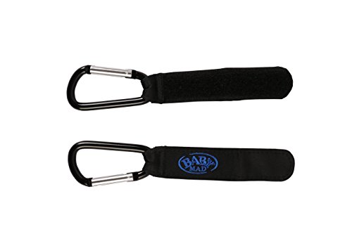 2x Buggy Mama Clip Hacken Kinderwagen Shopping Täschen Taschen Hacken Halterung - 2