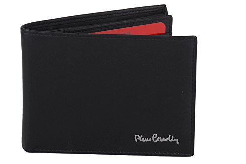 Preisvergleich Produktbild Portemonnaie herren PIERRE CARDIN schwarz aus leder mit scheckbuch A5520