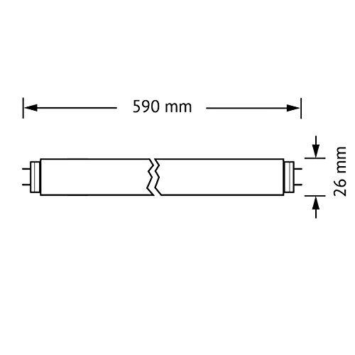 OSRAM Leuchtstoffröhre dimmbar G13 Lumilux T8 / 18 Watt, Neonröhre 60cm Länge, bruchfest / kaltweiß – 4000K, 10er Pack - 5