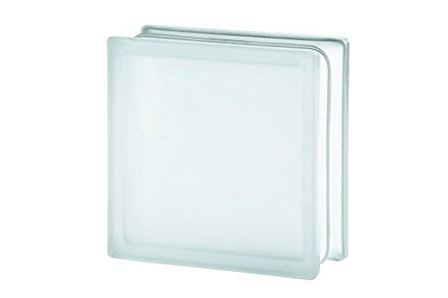 Preisvergleich Produktbild Glasbaustein Wolke weiß satiniert 19x19 cm 5er-Pack