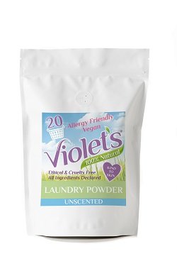 Violet's Natural Laundry Powder Unscented 500gm