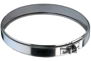 Brico Kit - Fascetta Di Chiusura/Bloccaggio Elementi Doppia Parete Inox-Inox Coibentato Lana Minerale - Diametro: 180mm