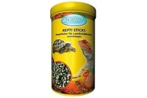 Aquaris Repti Sticks Carni – Mangime Proteico con Gamberetti per Tartarughe d’Acqua – 300 g / 1 L