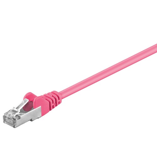 Goobay CAT5e FTP Netzwerkkabel (2x RJ45, 3m) magenta