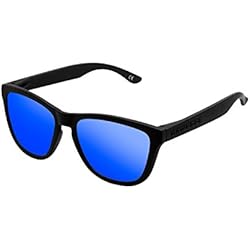 Hawkers Carbon Black Sky One, Gafas de Sol Unisex, Negro/Azul